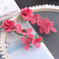 Shangjie OEM joyas Fashion Women Jewelry Earrings Hyperbole Earings for Women 2021 Bead Flower Earrings